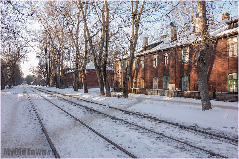 Солнечное утро на улице Профинтерна. Нижний Новгород. Фото старого города