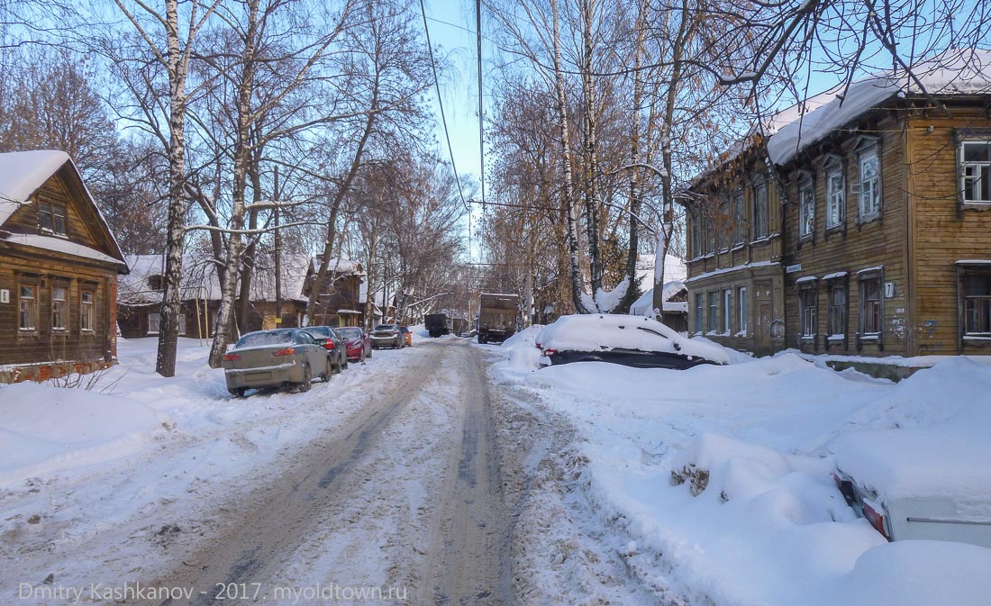 Старая улица в центре Нижнего Новгорода