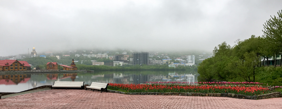 Петропавловск-Камчатский. Площадь Ленина. Вид на озеро Култучное