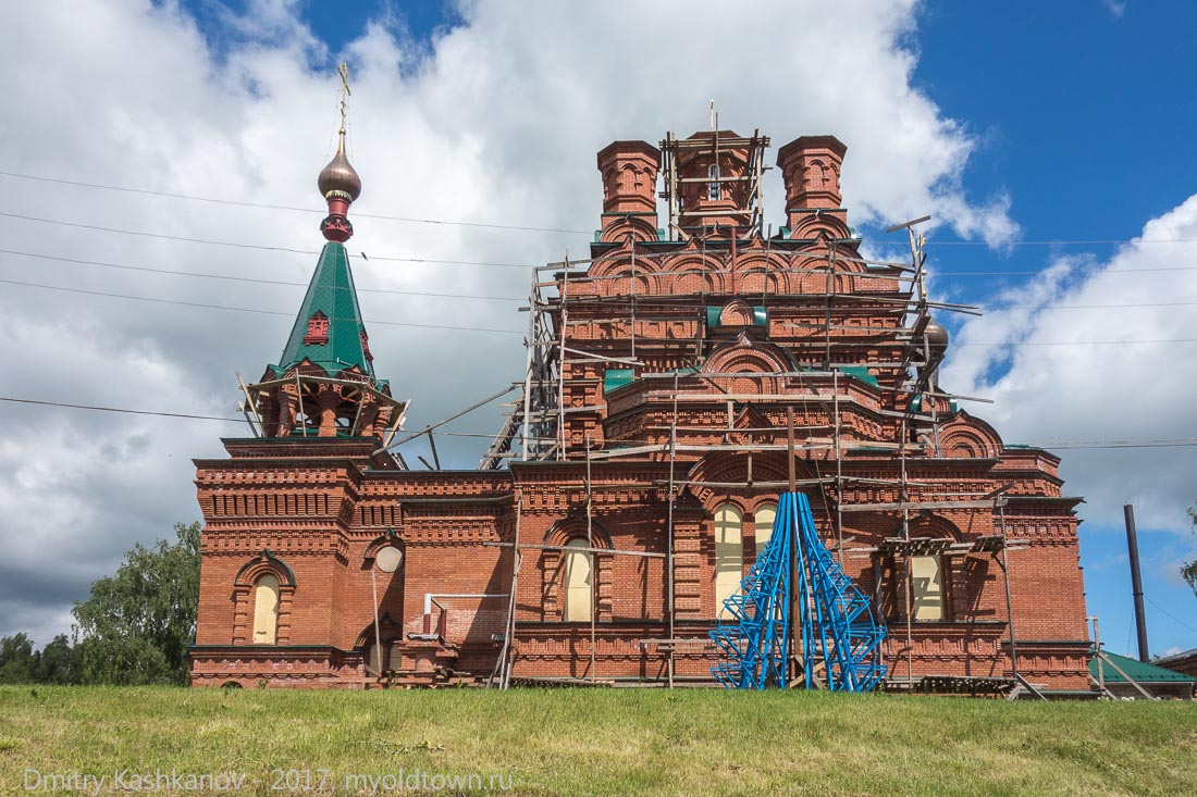 Восстановленный Покровский собор на территории Абабковского монастыря