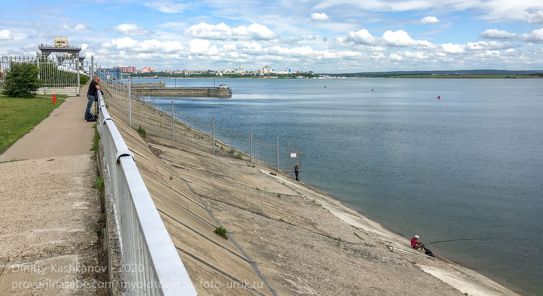 Плотина Иркутской ГЭС. Верхний бьеф